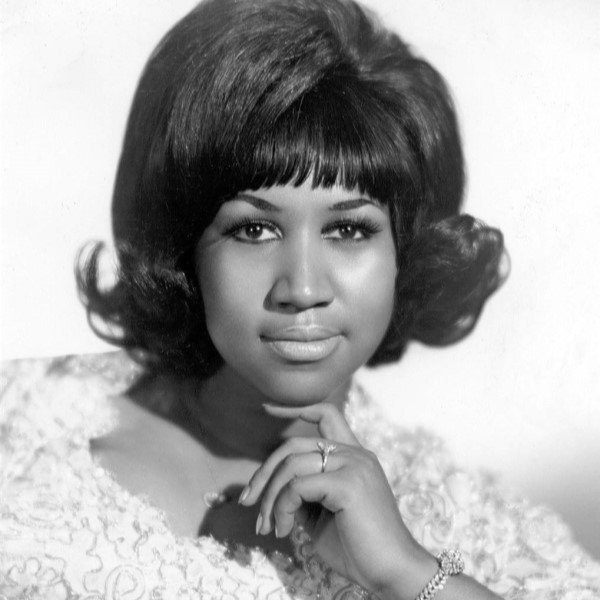 Aretha Franklin's black and white photo of 1968