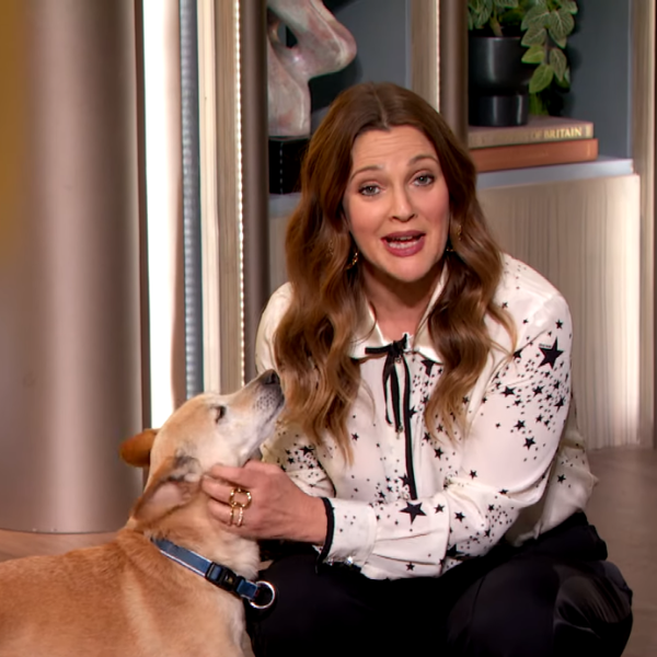 Drew Barrymore advocating for animal welfare through the Ring Pet Portraits campaign